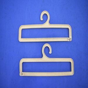 Cintre rectangulaire écologique 200x29mm, cintre bio-sourcé, nouvelle solution de suspension en plastique à base de balle de riz pour serviettes, chaussettes, vêtements - Product Image 1