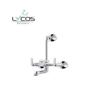 Wall Mixer With Wall Bend Pipe Brass Water Taps