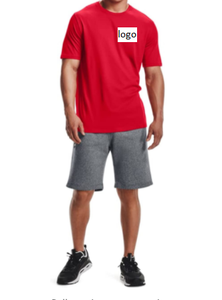 Camiseta deportiva de manga corta para hombre, camisa de pecho izquierdo, 60% algodón, 40% poliéster, cierre de tirón importado - Product Image 3