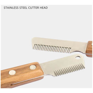 Toilettage pour animaux De compagnie Professionnel En Acier Inoxydable Bandes Couteau Offre Spéciale Toilettage Rayures Couteau - Product Image 4