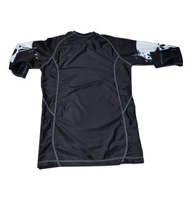 Chemises de gymnastique de compression unisexes avec logo personnalisé UV BJJ MMA à manches longues polyester/nylon Rash Guard OEM pour adultes surf - Product Image 4