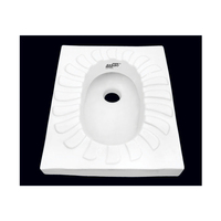 Inodoro Cerámico Moderno Ashirwad Ceramics Flora Pan-7003, Garantía de 5 Años, 620x495x215mm, para Hoteles/Villas/Apartamentos