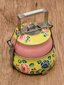 Colors 3 Layers Stainless Steel Bento <b>Box</b>/Lunch <b>Box</b>/<b>Tiffin</b> Carrier With Handle - Product Image 6