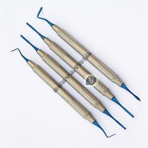 Instruments de remplissage dentaire en Composite, 6 pièces, pointes en titane bleu, ensemble de 4 pièces, Instruments de remplissage dentaires CE - Product Image 4
