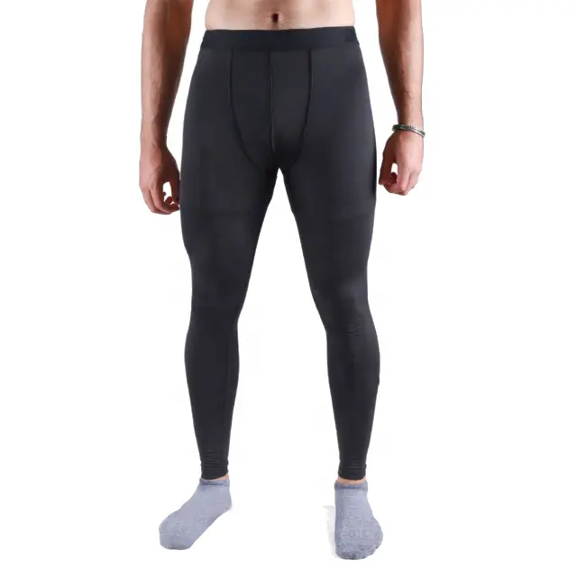 Newest Design 87% Polyester 13% Elastane Stretchable fabric Men's Leggings Running Compression Gym Yoga Pants