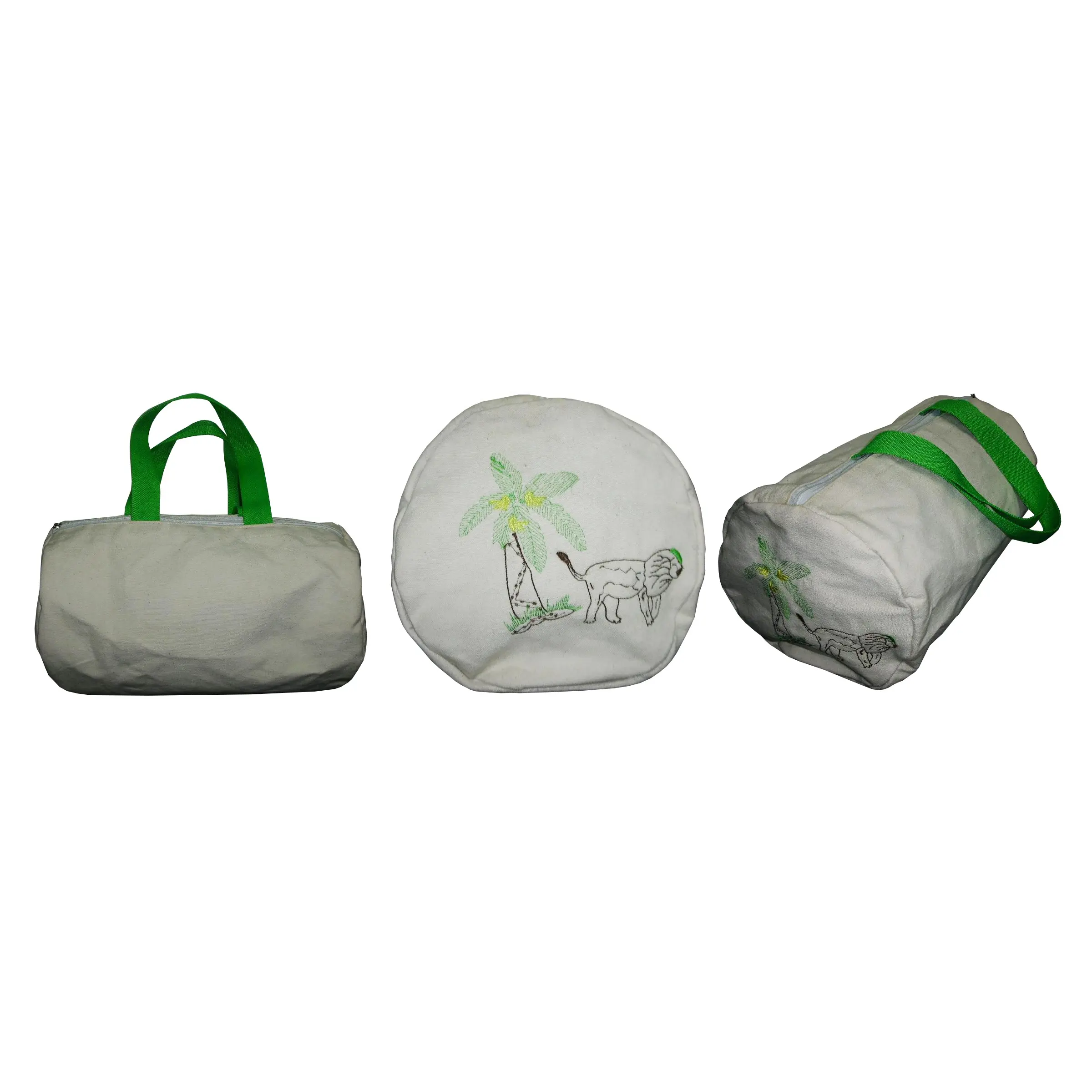 Sac de voyage arrondi robuste sac de sport en toile de coton personnalisé sac de sport sacs de sport en gros pour hommes