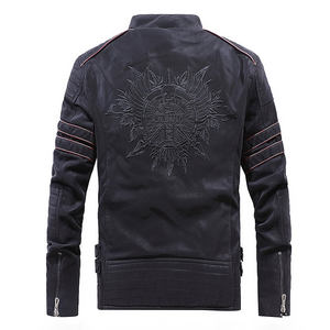 Chaqueta de Motocicleta Unisex de Cuero Negro de Alta Calidad con Cuello Alto, Capucha e Impermeable para Invierno - Marca Personalizada - Product Image 2