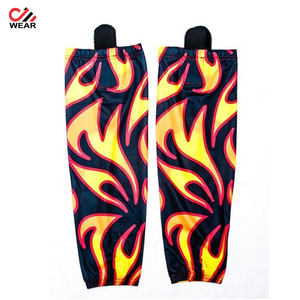 Ensembles de chaussettes de hockey sur glace personnalisées en couleur et en taille, 100% polyester, matière respirante, logo personnalisé, vêtements décontractés professionnels pour hommes - Product Image 6