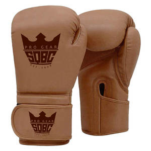 Gants de boxe en cuir marron, meilleurs gants de combat et gants de Kickboxing pour hommes - Product Image 1