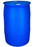 Fût en plastique bleu de 200 L en PEHD, baril scellé pour produits chimiques et huiles, seau moulé par soufflage de 200 litres/kg, double couvercle, fût en plastique de 55 gallons