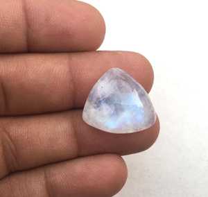 Piedra lunar de arcoíris Natural, cuentas de cabujón de forma elegante suave, piedra de fuego blanca para pulsera DIY, collar, fabricación de joyas - Product Image 3