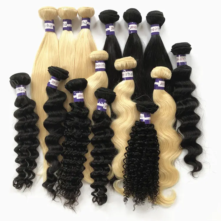 Free Sample 12A 613 Blonde Raw Indian Virgin Hair Bulk Wholesale 10A Mink Brazilian Human Hair Bundles Cuticle Aligned Hair