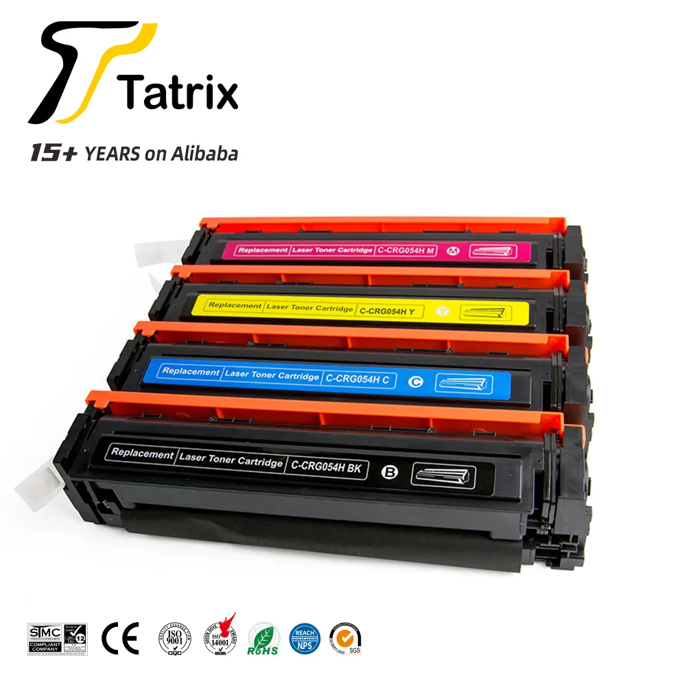 Tatrix-cartucho de tóner de color CRG054H CRG 054H CRG-054H, Compatible con impresora Canon imageCLASS MF642Cdw