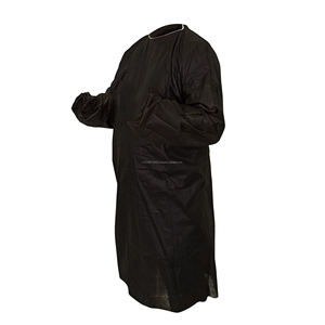 Robe jetable pour patient de Turquie-Stock prêt, expédition immédiate-couleur noire, uniformes d'infirmière fabriqués en Turquie - Product Image 3