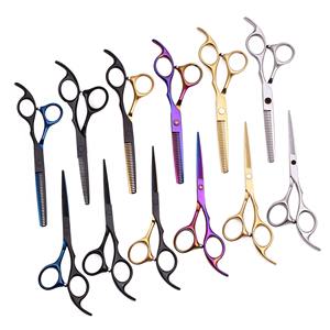 Ciseaux professionnels en acier inoxydable 440C, 1 pièce, pour Salon de coiffure, barbier, coiffeur, de toilettage - Product Image 6