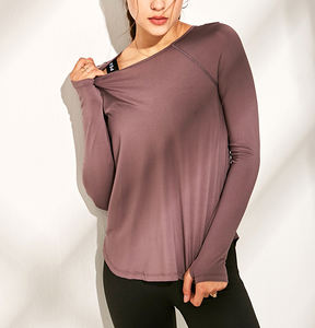 Camiseta de algodón ecológica de verano para mujer europea, Camiseta básica lisa de manga corta ajustada con impresión de logotipo personalizado - Product Image 6