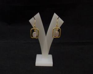 ของขวัญที่ดีที่สุดสำหรับวันวาเลนไทน์อัญมณีสีชมพูหินสีทองชุบเครื่องประดับแฟชั่นคลาสสิกชุดต่างหูห่วงเสน่ห์ชุดงานแต่งงาน - Product Image 6