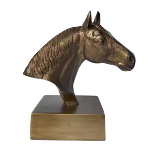 Aluminium Horse Head Statue Mustang