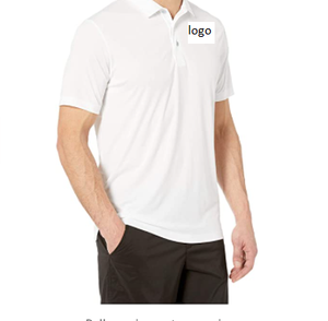 Polo de haute qualité pour hommes 100% Polyester, fermeture à bouton importé, séchage par culbutage, vente en gros, lot disponible - Product Image 5