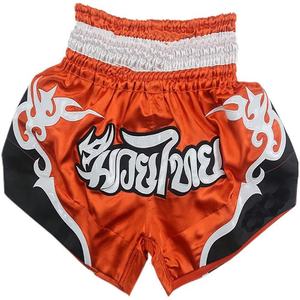 Shorts de combat unis extensibles pour MMA, Kick Boxing, Muay Thai, Arts Martiaux – Vente en gros usine, Grandes Tailles - Product Image 1