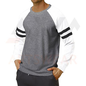 Camiseta de manga larga para hombre, sudadera informal ajustada a rayas de nuevo diseño, sudaderas bordadas con logotipo personalizado, 2022 - Product Image 4