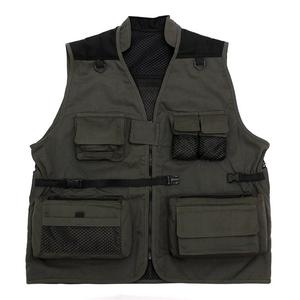 Gilet de chasse et de pêche multi-poches de haute qualité avec support de logo personnalisable - Product Image 5