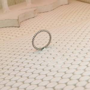 925 Sterling Silver Casual Rings for Ladies Jewelry Minimalistic Bulk Plain Rings Wedding Fine Jewelry 925 Silver Twisted Rings - Product Image 3