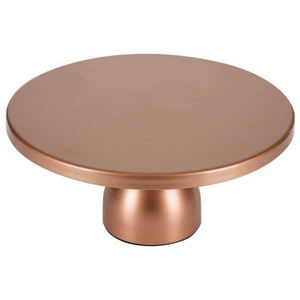 Modern design <b>cake</b> serving stand copper plated round top <b>cake</b> <b>server</b> at low price for wedding and home decor - Product Image 2