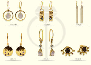 Meilleure qualité solide 925 argent sterling poire forme cristal fleur boucles d'oreilles fine boucle d'oreille plaqué or bijoux fins faits à la main. - Product Image 5