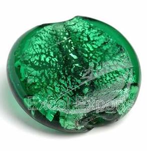 Cuentas de lámina de plata de 35mm de gran tamaño, decoración de cristal circular, cortina, fabricación de joyas, trabajo artesanal disponible, colores dorados y negros - Product Image 5