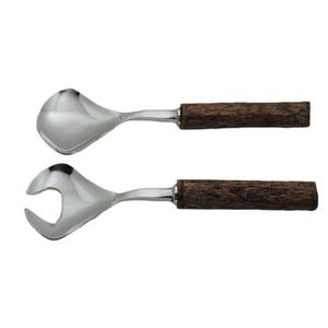 Serveur à salade manche en résine et acier inoxydable outils à main à salade de haute qualité Serveur à salade pour magasin général Cuillères de service Mélange - Product Image 1