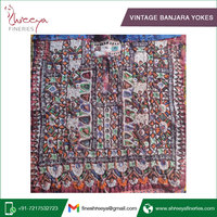 Broderie à la main, col en coton Banjara, patchs de cou tribaux asiatiques vintage, petits patchs de cou, prix de gros
