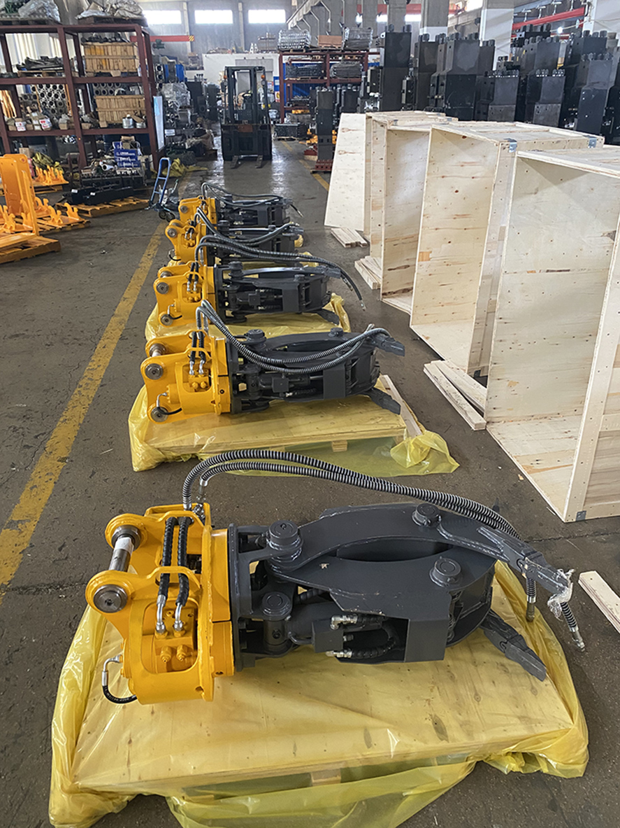 Q345B Excavator Peel Grab Steel Scrap Grapple 360 Degree Rotation Hydraulic