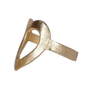 Rond de serviette de table en métal de designer Add-On élégant pour les tables de fête Article stocké - Product Image 2