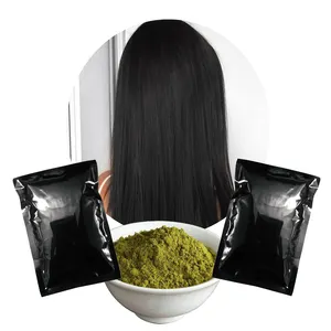 Ecocert Certificate Natural Soft Black Hair Color Henna for Perfect Shade to Hair