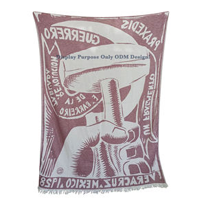 OEM Designs Jacquard Throw Blanket 130x170 cm - 51x67 ''Heavy and Luxury 100% Cotton - OEM Jacquard Collection ThrowBlanket - Product Image 1