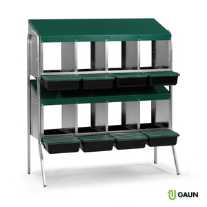 Batería de suelo de plástico, nido de colocación, 8 compartimentos (1 cara) - Product Image 1