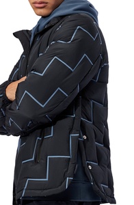 Shiny Men's <b>Packable</b> Bomber <b>Jacket</b> Insulated Cotton Filling Hooded Waterproof Eco-Friendly Lightweight Winter <b>Jacket</b> Wholesale - Product Image 4