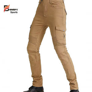 Best Manufacturer Light Washed Moto Bike Approved Lining Denim Jeans for Women Prime Protection - Product Image 2