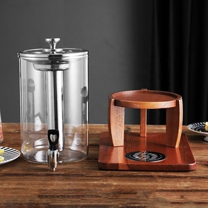 Nuevo <span class=keywords><strong>Dispensador</strong></span> de <span class=keywords><strong>Agua</strong></span> de Vidrio de Borosilicato de Grado Alimenticio de 10L con Grifo, <span class=keywords><strong>Dispensador</strong></span> Comercial de Jugos Fríos - Product Image 2
