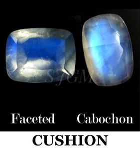 3X5mm <b>Cushion</b> Natural Rainbow Moonstone Wholesale Factory Price High Quality Loose Gemstone NATURAL RAINBOW MOONSTONE - Product Image 4