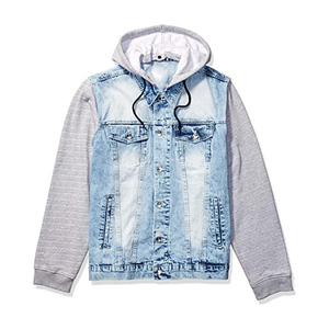 ฉลากส่วนตัวโลโก้ของคุณเองวัสดุที่ดีกางเกงยีนส์แจ็คเก็ตส่วนบุคคลราคาถูกบริการ OEM แจ็คเก็ตกางเกงยีนส์ - Product Image 2