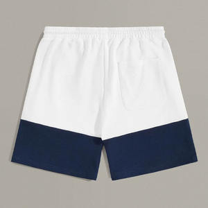 Pantalones cortos deportivos de dos tonos para hombre, con logotipo personalizado, de algodón, con cordón, de cintura alta, para correr, para el verano - Product Image 2