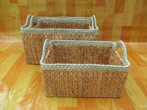 Cesta de jacinto de agua de la compañía GIA NGUYEN, Juego de 3 - Product Image 3