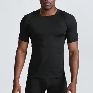 Camiseta de manga corta ajustada para hombre, ropa deportiva transpirable de secado rápido, con estampado personalizado, para correr y entrenar - Product Image 6