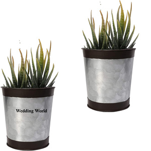 Maceta galvanizada de calidad superior, maceta de diseño clásica y elegante, venta al por mayor, nueva maceta de metal - Product Image 4