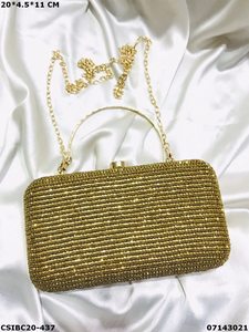 Handmade Designer Craftstages International Evening <b>Clutch</b> Bag Elegant Elephant Embroidery Bridal Design for Special Occasions - Product Image 3