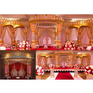 Maravilloso Mandap de boda tradicional del sur de la India con Maharaja Crown Grand Mandap para Maharani para bodas - Product Image 1