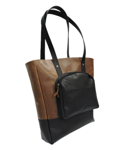 Bolso de mano Vintage personalizable de cuero genuino elegante bolso de compras grande bolso de hombro personalizado para mujer - Product Image 2