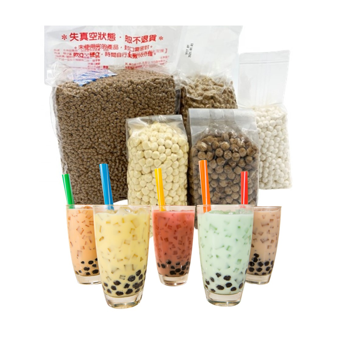 500G 1KG 3KG Grosir Grosir Taiwan Tapioka Mutiara Topping Bubble Tea